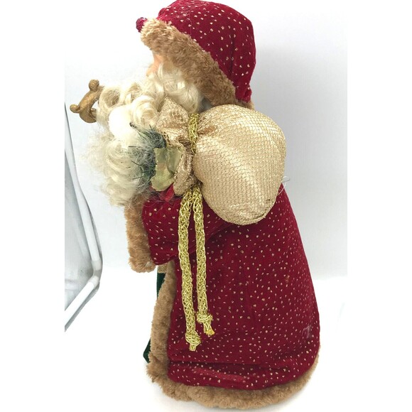 Dan Dee Collectors Choice Christmas Tree Topper Santa 16" Ornament Vintage Red - Picture 12 of 14